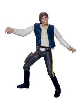 Vintage Star Wars Han Solo 4" action figure Power of the Jedi LFL 2001